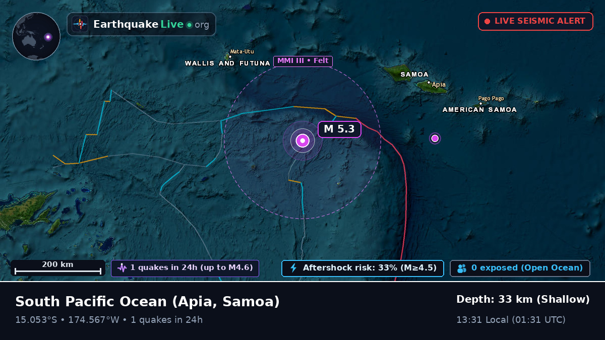 South Pacific Ocean (Samoa)