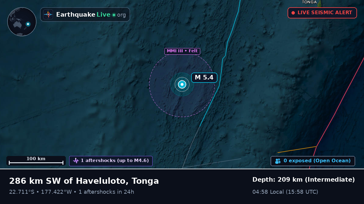 South Pacific Ocean (Tonga)