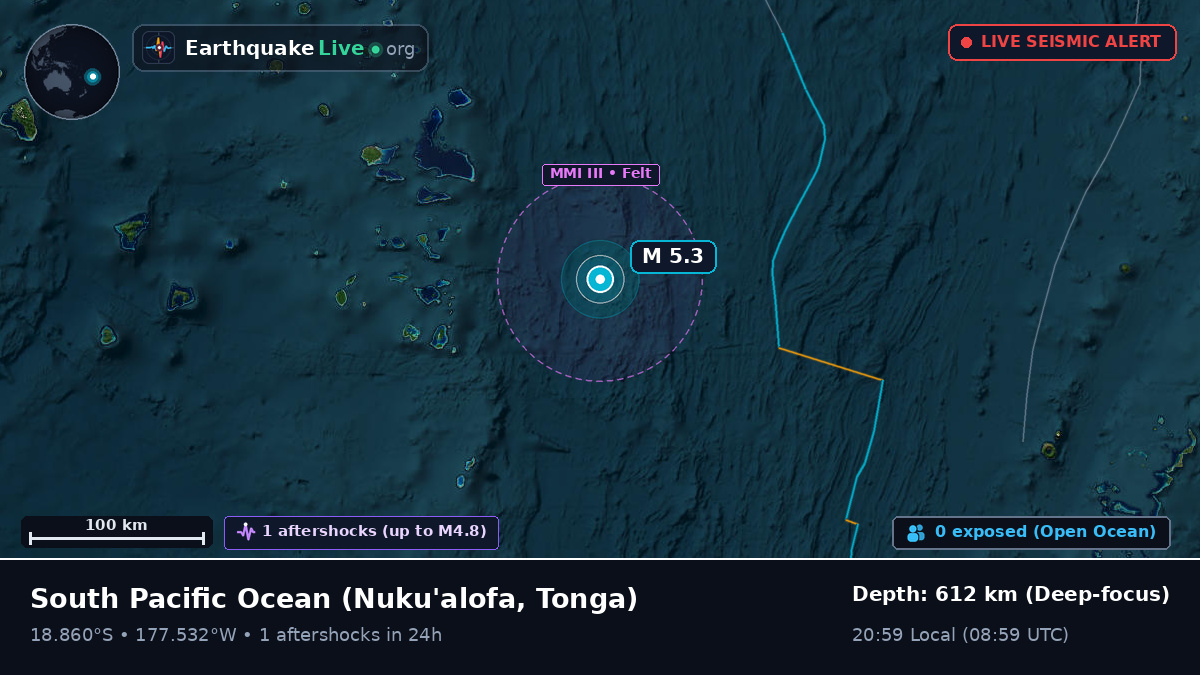 South Pacific Ocean (Tonga)