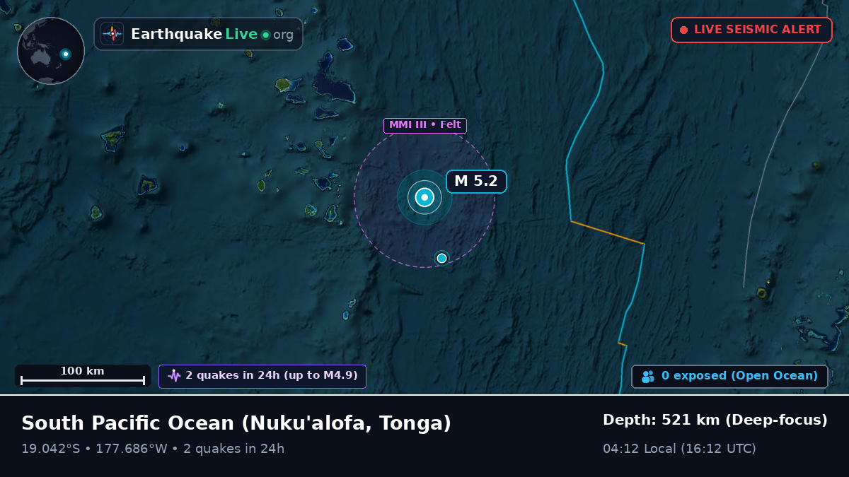South Pacific Ocean (Tonga)