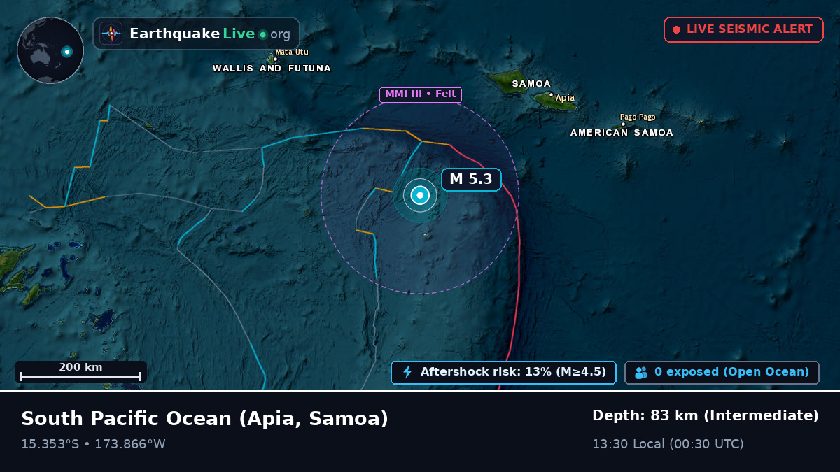 South Pacific Ocean (Samoa)