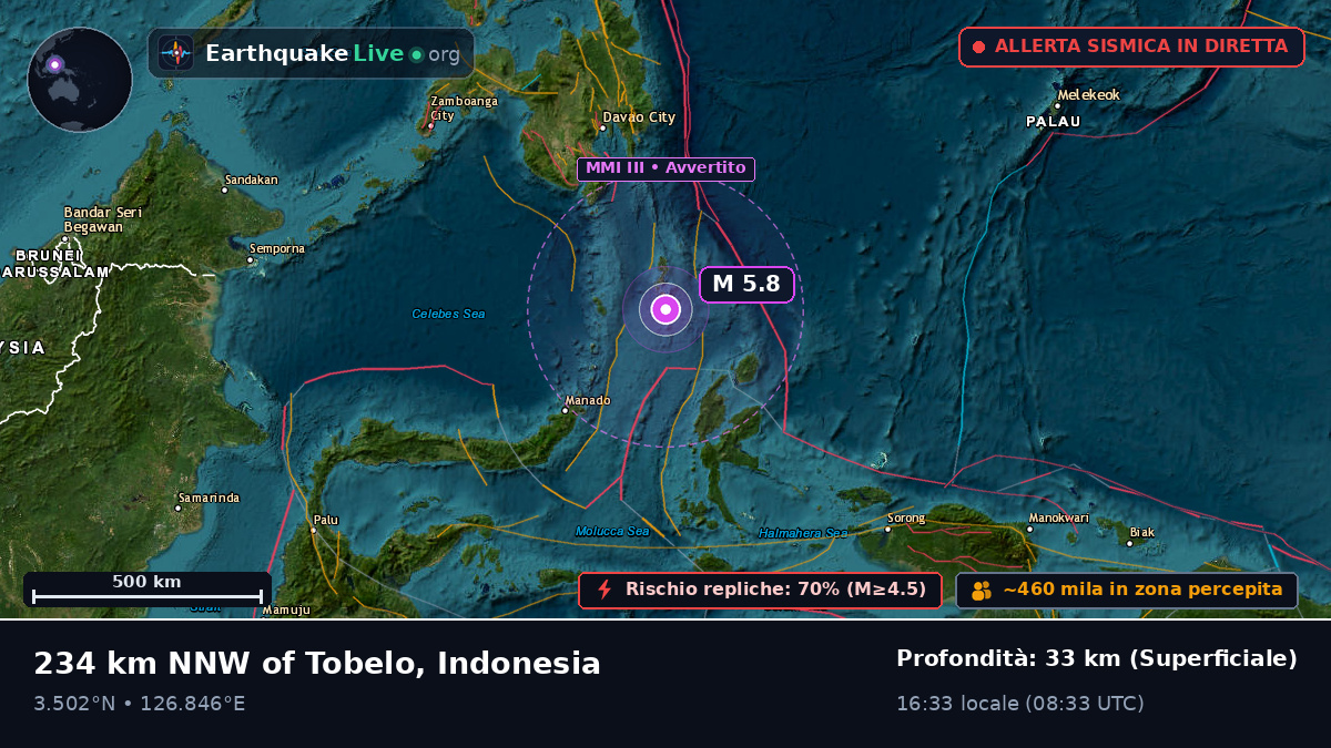 Oceano Pacifico settentrionale (Indonesia)
