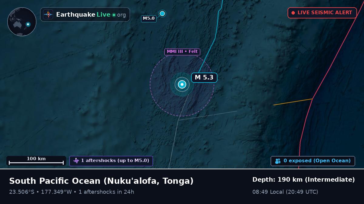 South Pacific Ocean (Tonga)