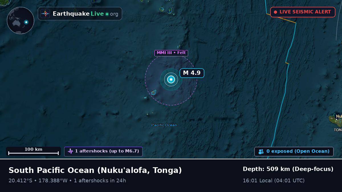 South Pacific Ocean (Tonga)