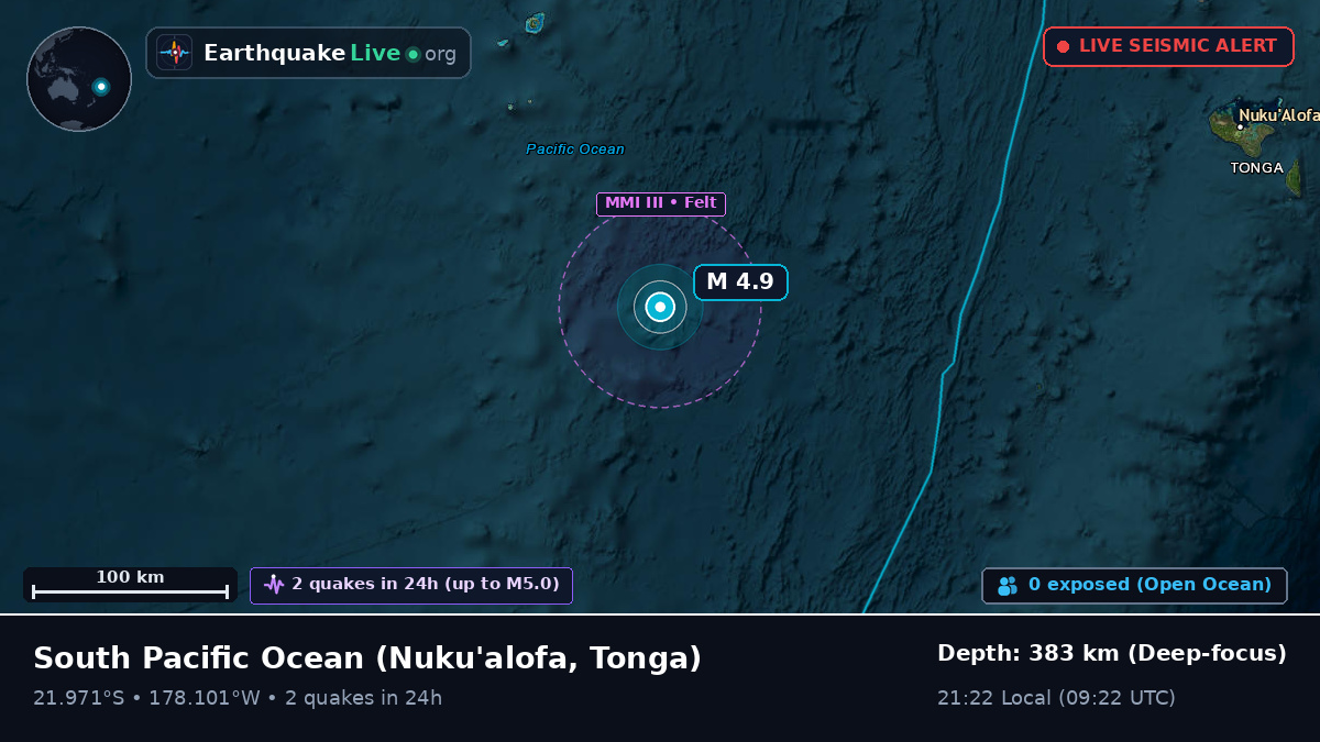 South Pacific Ocean (Tonga)