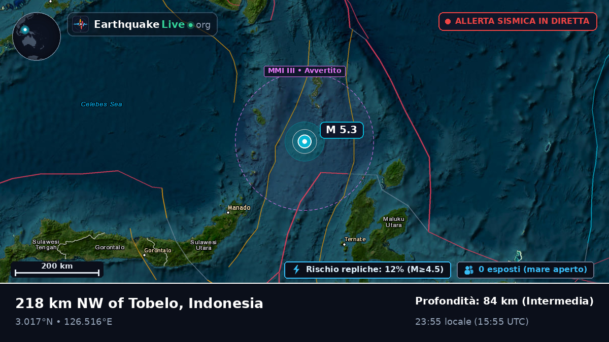 Oceano Pacifico settentrionale (Indonesia)
