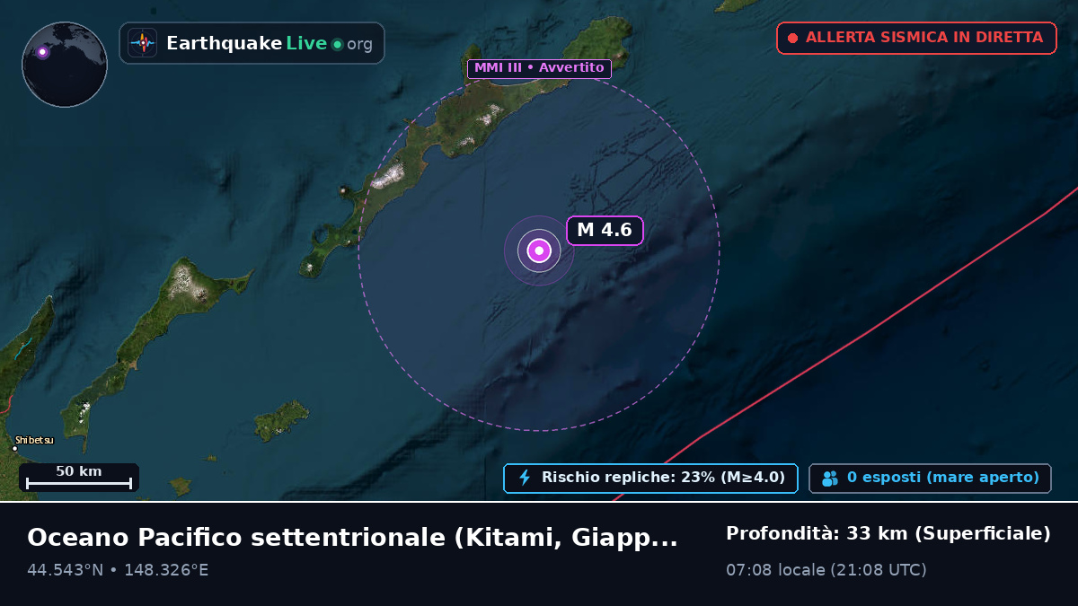 Oceano Pacifico settentrionale (Giappone)