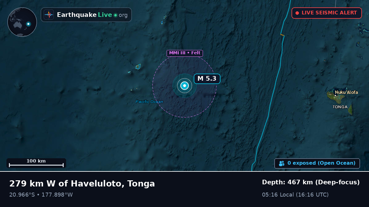 South Pacific Ocean (Tonga)