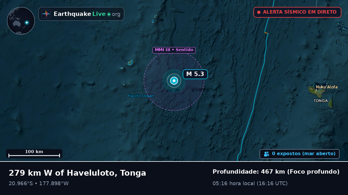 Oceano Pacífico Sul (Tonga)