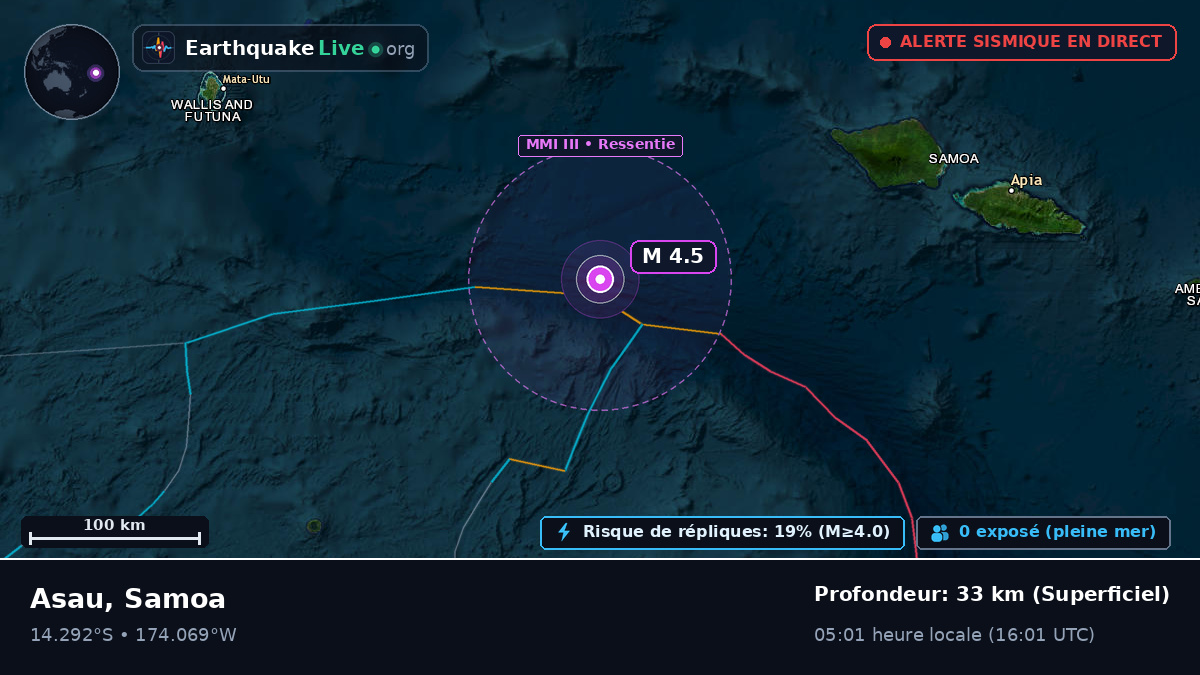 Océan Pacifique Sud (Samoa)
