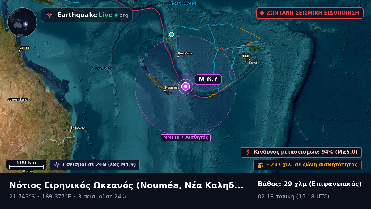 Νότιος Ειρηνικός Ωκεανός (Νέα Καληδονία)