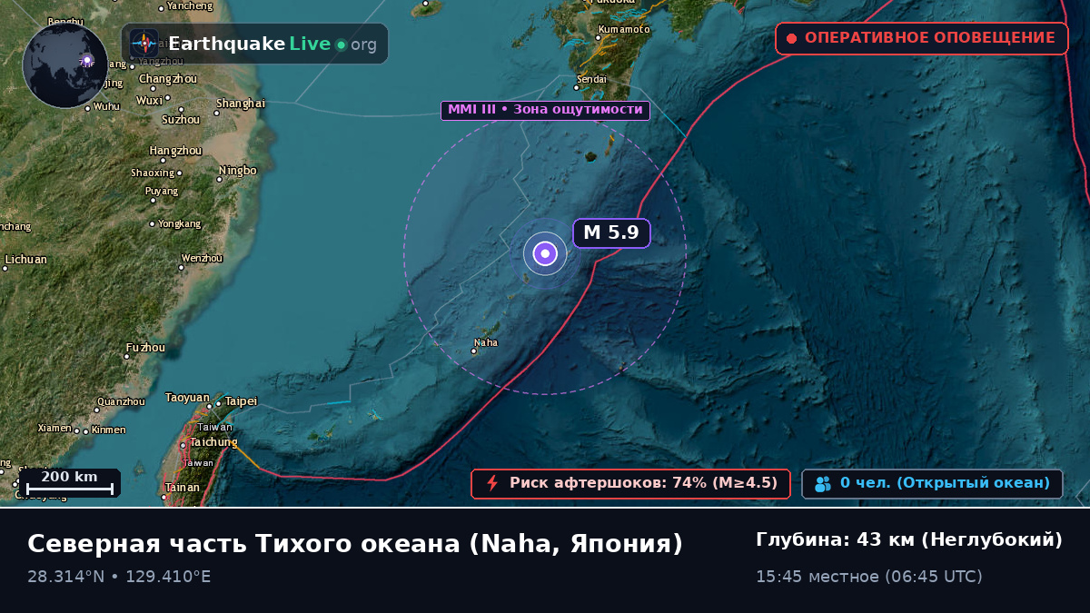 Северная часть Тихого океана (Япония)