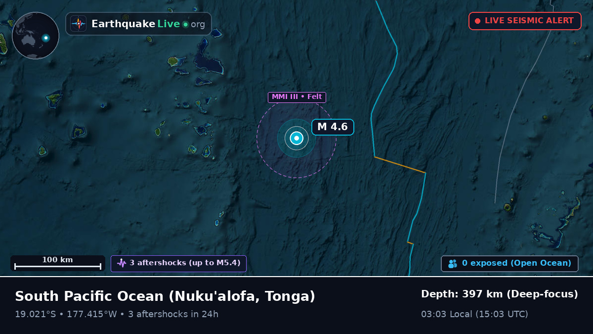 South Pacific Ocean (Tonga)