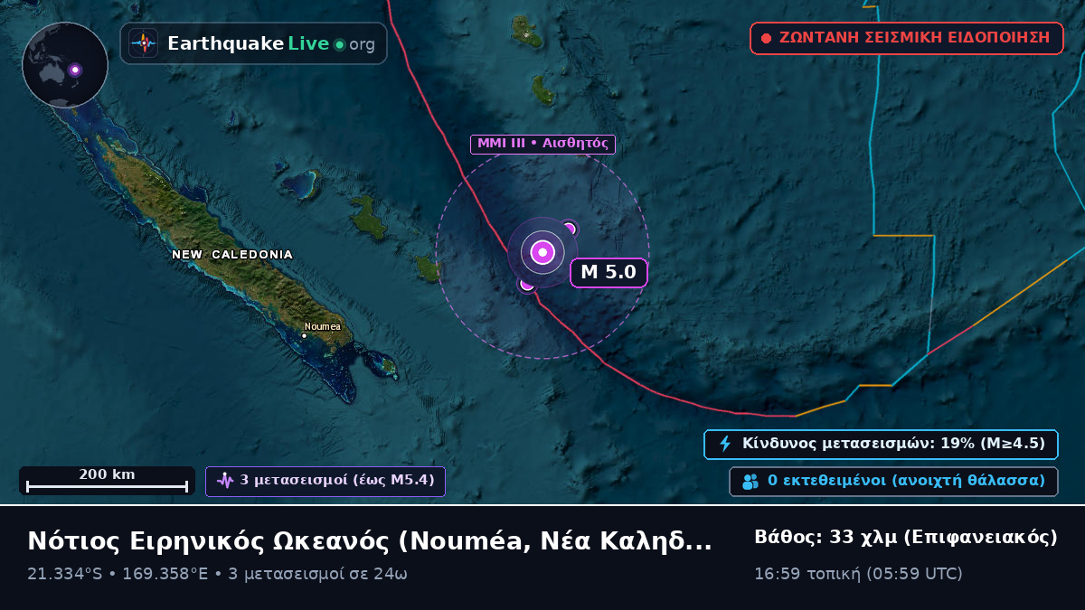 Νότιος Ειρηνικός Ωκεανός (Νέα Καληδονία)