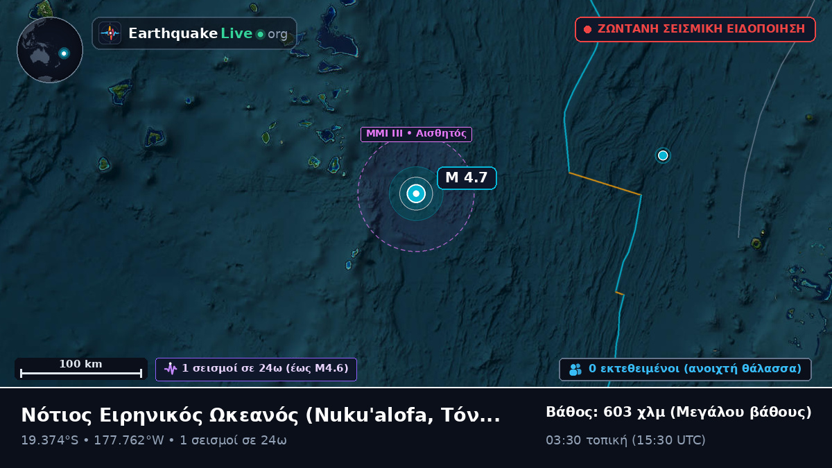 Νότιος Ειρηνικός Ωκεανός (Τόνγκα)