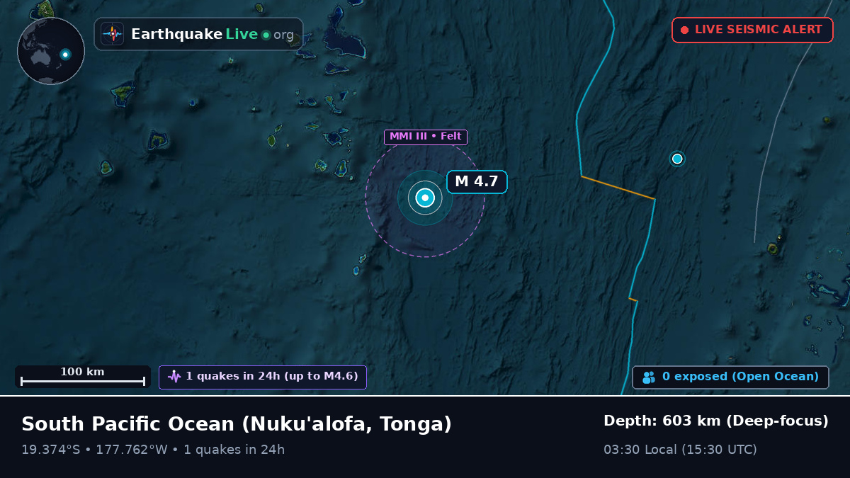 South Pacific Ocean (Tonga)