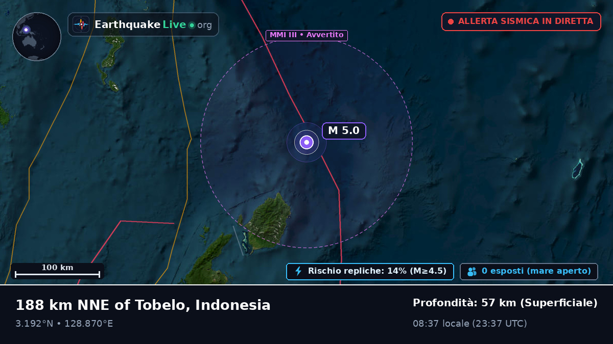 Oceano Pacifico settentrionale (Indonesia)