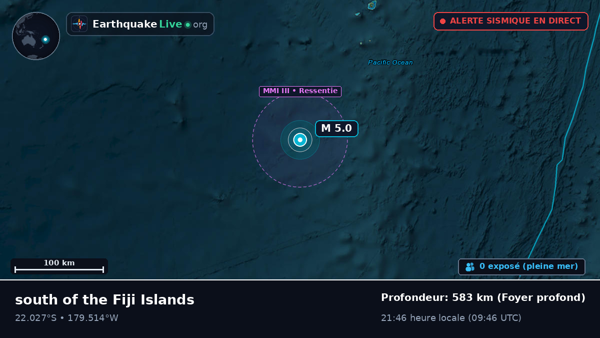 Océan Pacifique Sud (Tonga)