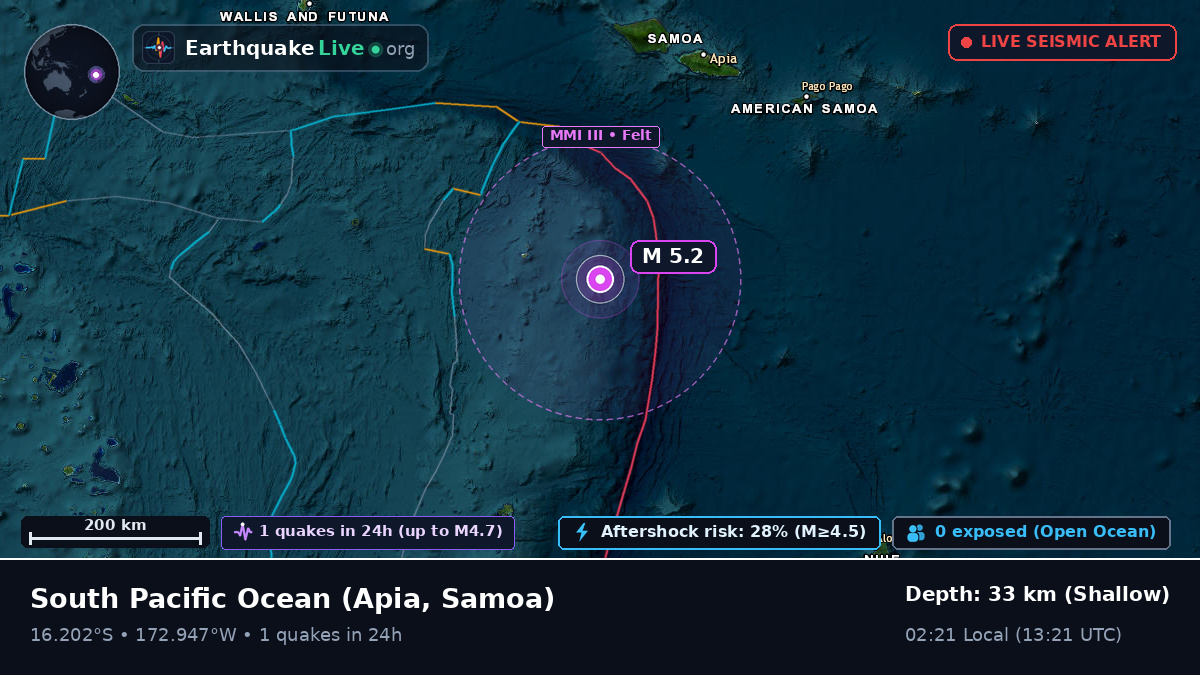 South Pacific Ocean (Samoa)