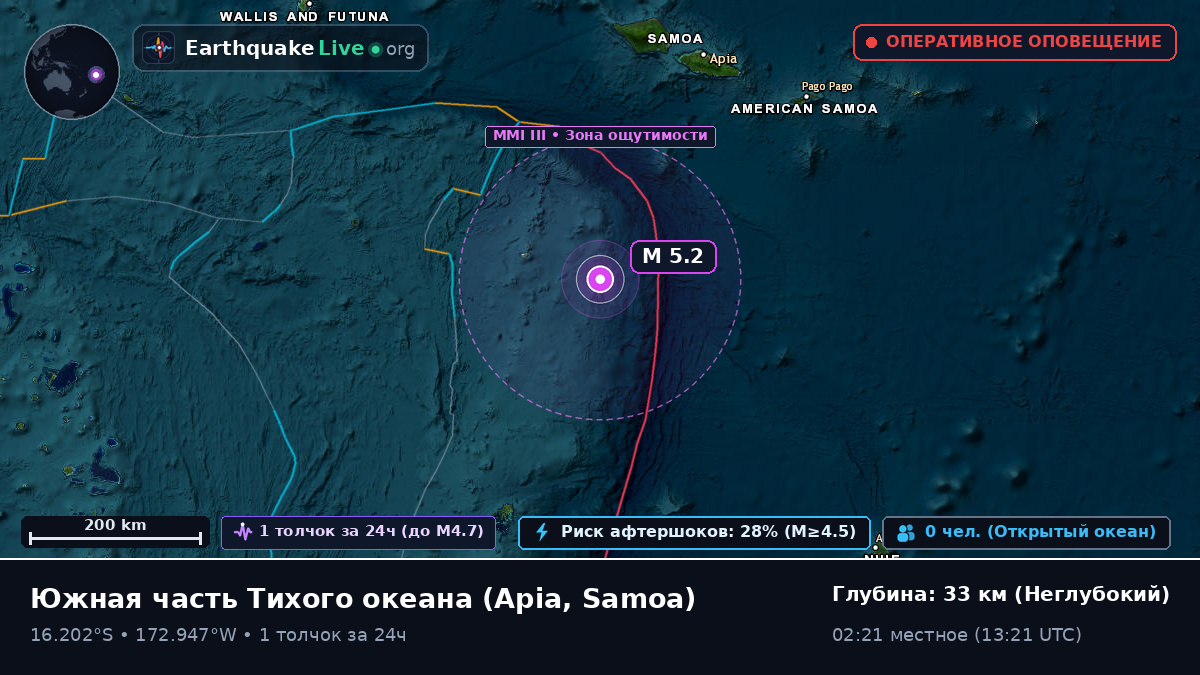Южная часть Тихого океана (Samoa)
