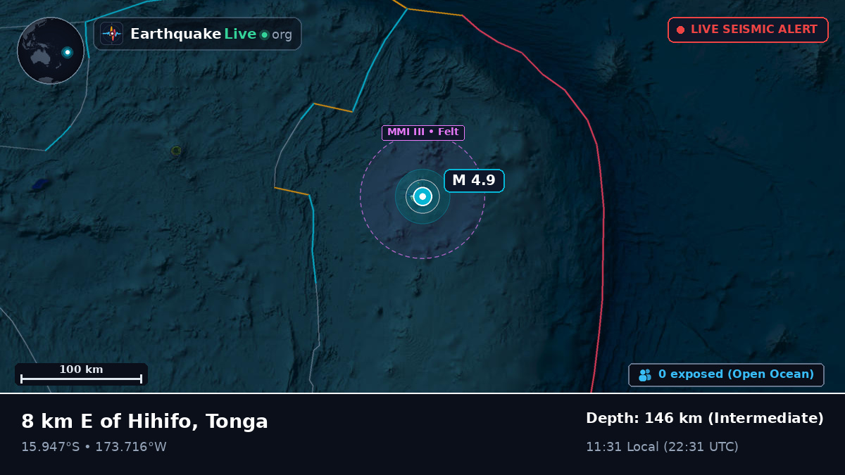 South Pacific Ocean (Tonga)