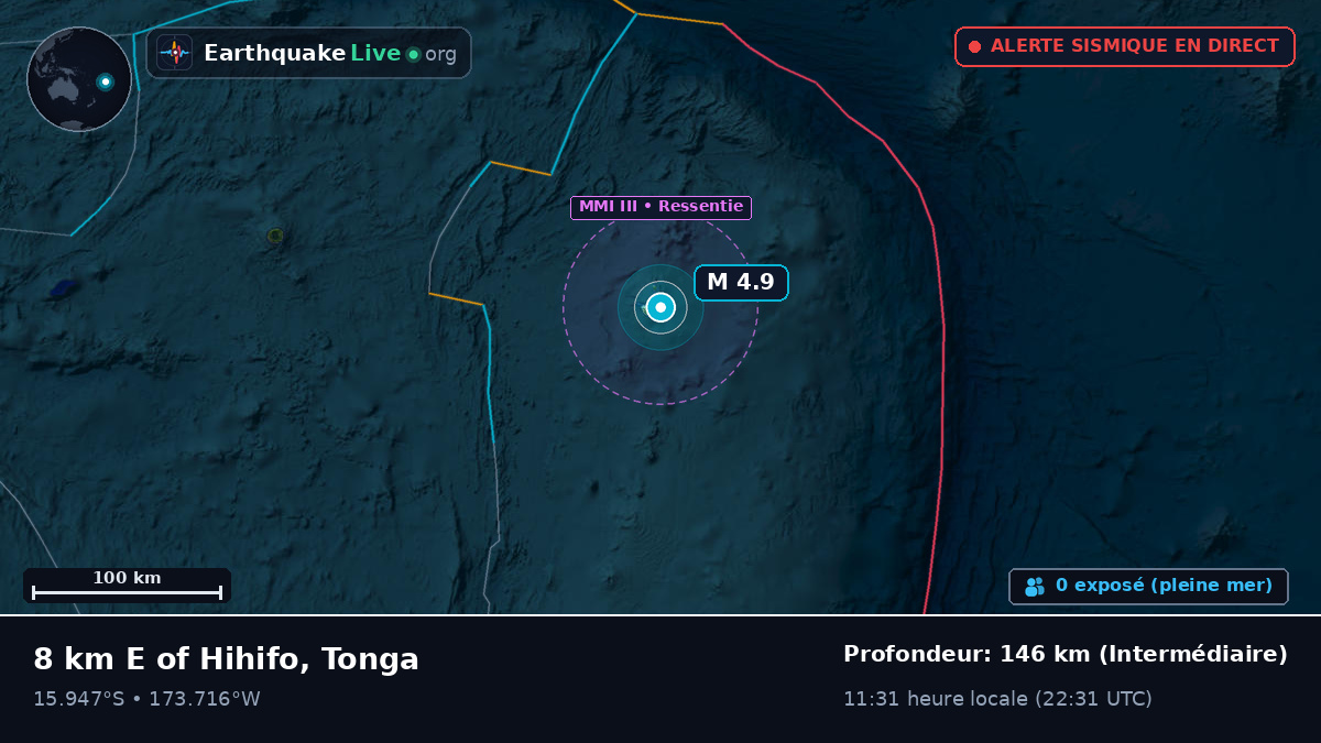 Océan Pacifique Sud (Tonga)