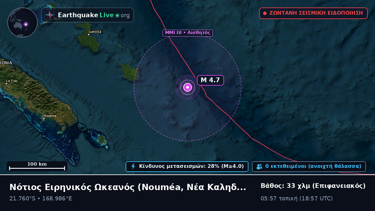 Νότιος Ειρηνικός Ωκεανός (Νέα Καληδονία)