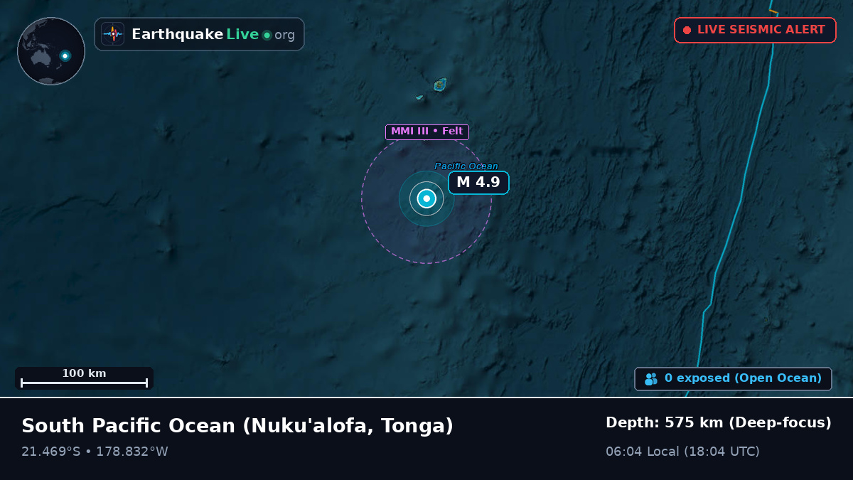 South Pacific Ocean (Tonga)