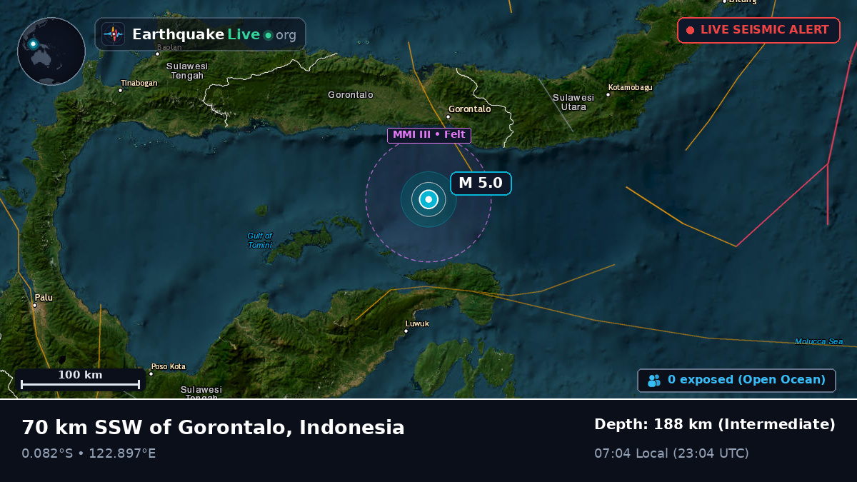 Off the coast of Gorontalo, Indonesia