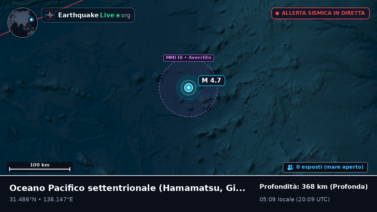 Oceano Pacifico settentrionale (Giappone)