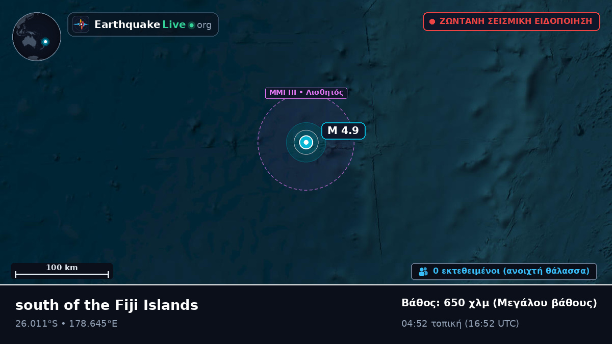 Νότιος Ειρηνικός Ωκεανός (Kermadec Islands)