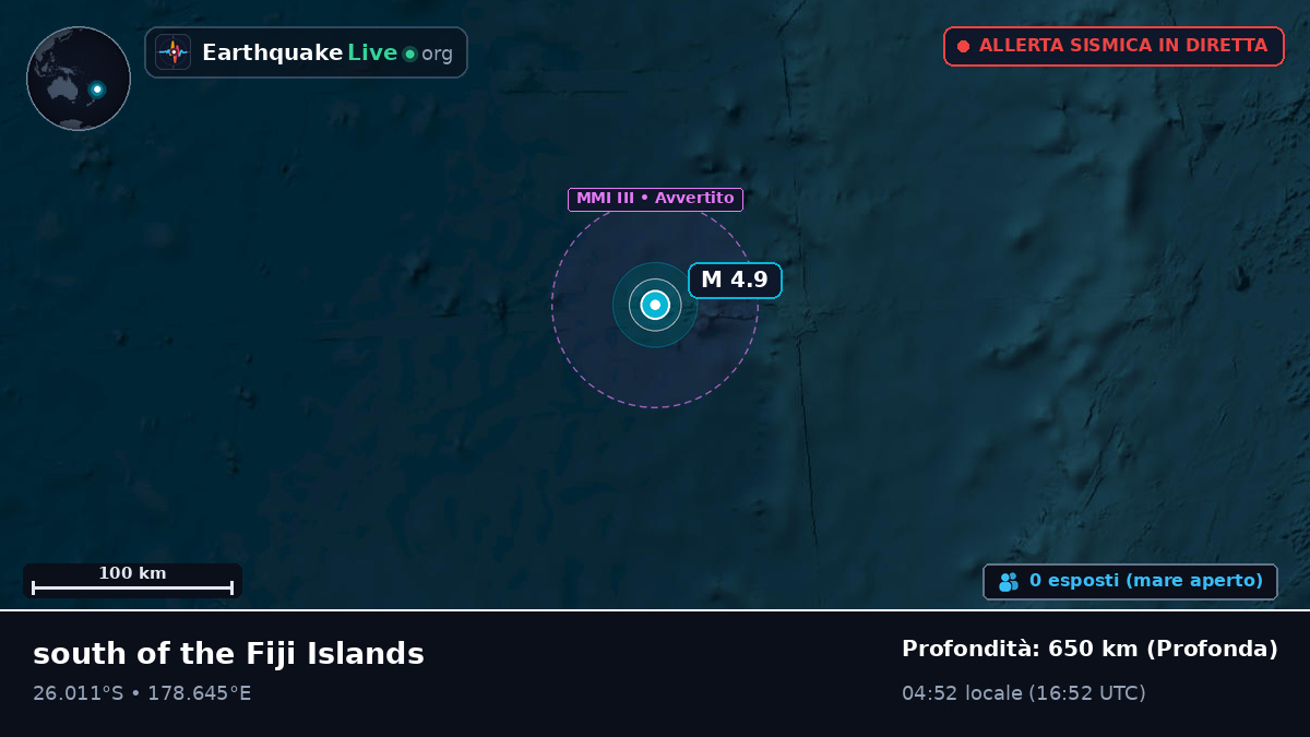 Oceano Pacifico meridionale (Kermadec Islands)