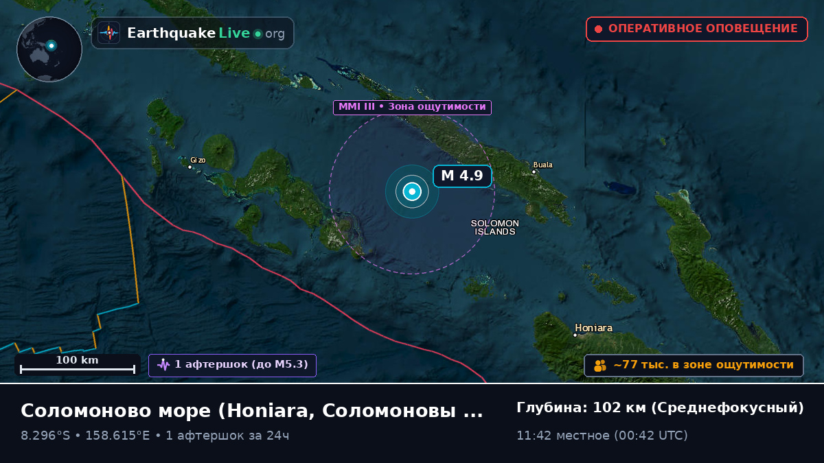 Соломоново море (Соломоновы Острова)