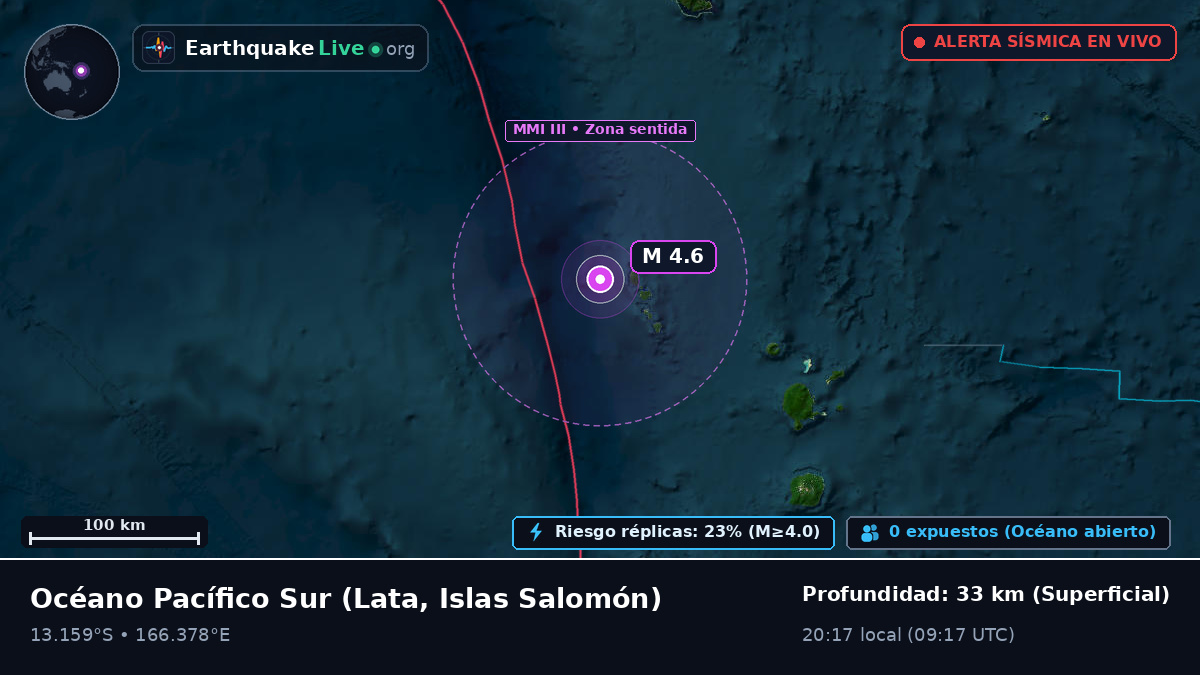 Océano Pacífico Sur (Islas Salomón)