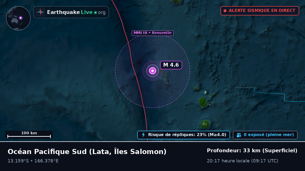 Océan Pacifique Sud (Îles Salomon)