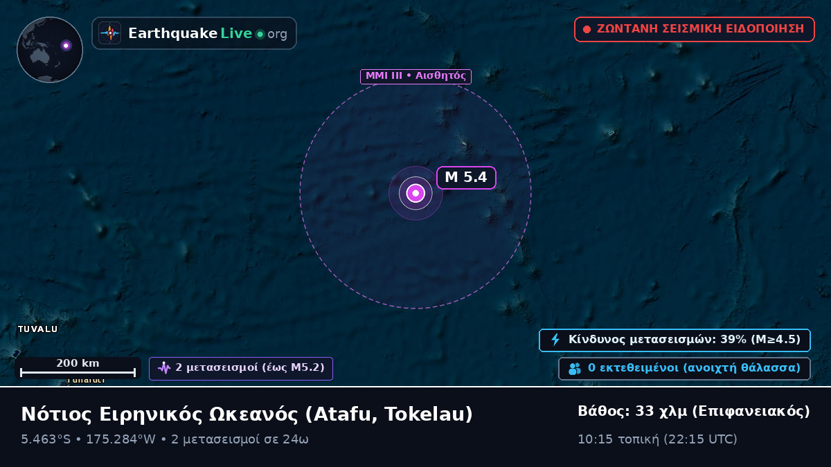 Νότιος Ειρηνικός Ωκεανός (Tokelau)