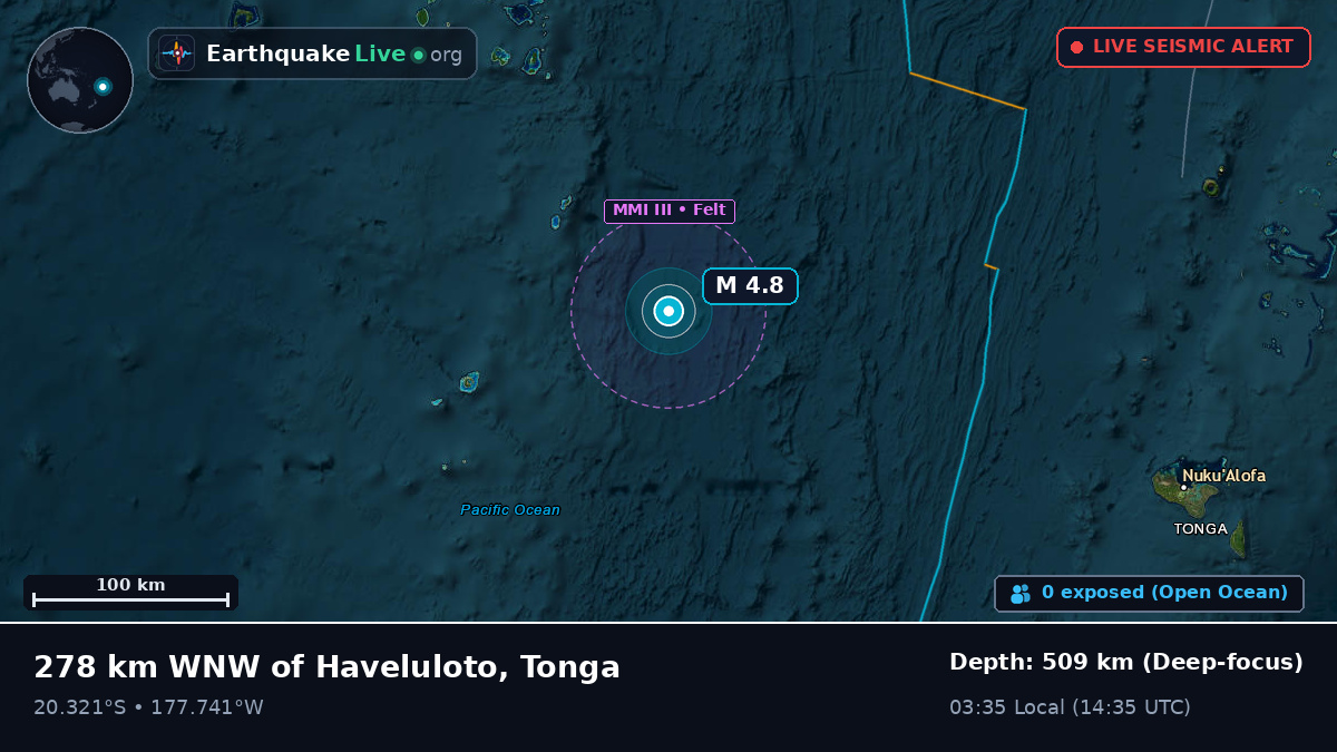 South Pacific Ocean (Tonga)