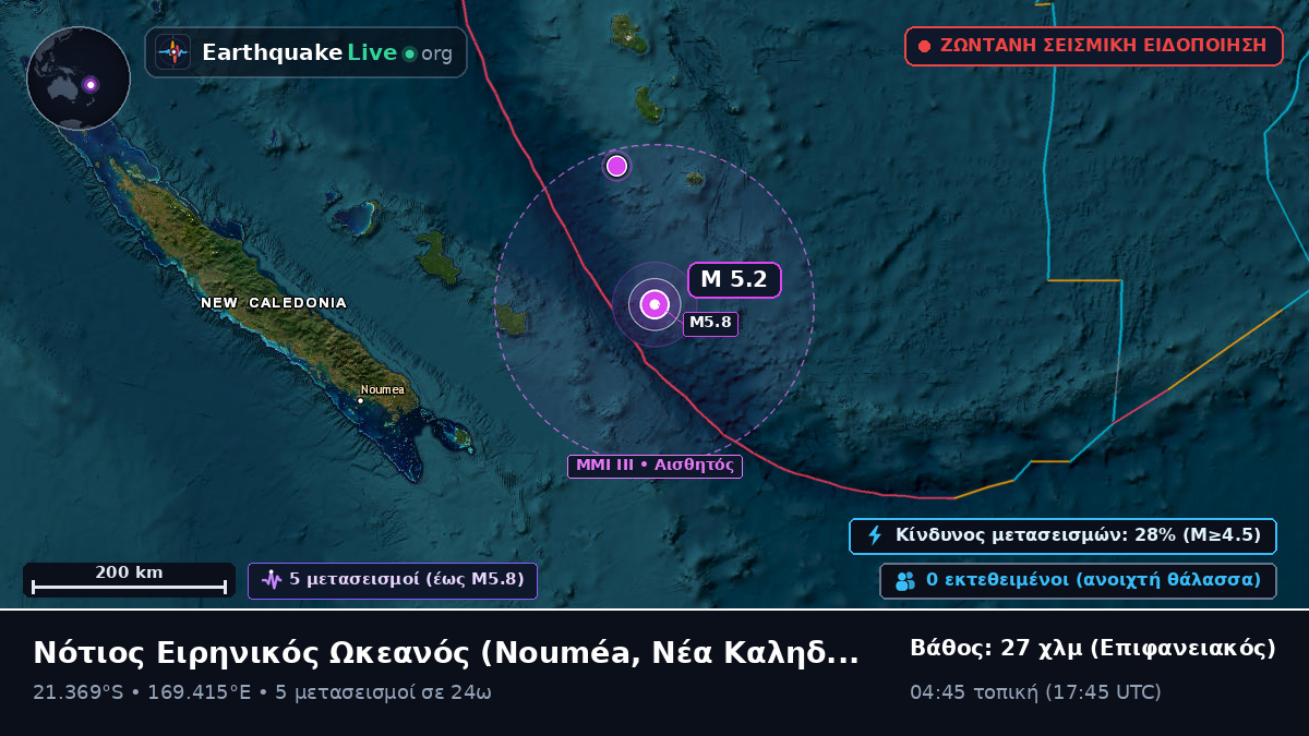 Νότιος Ειρηνικός Ωκεανός (Νέα Καληδονία)