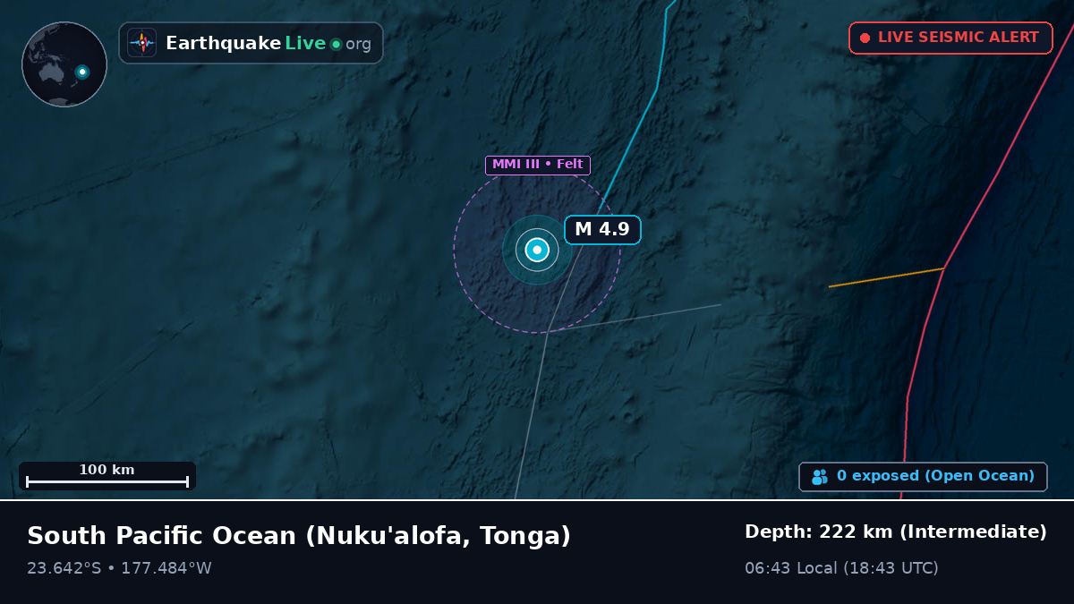 South Pacific Ocean (Tonga)