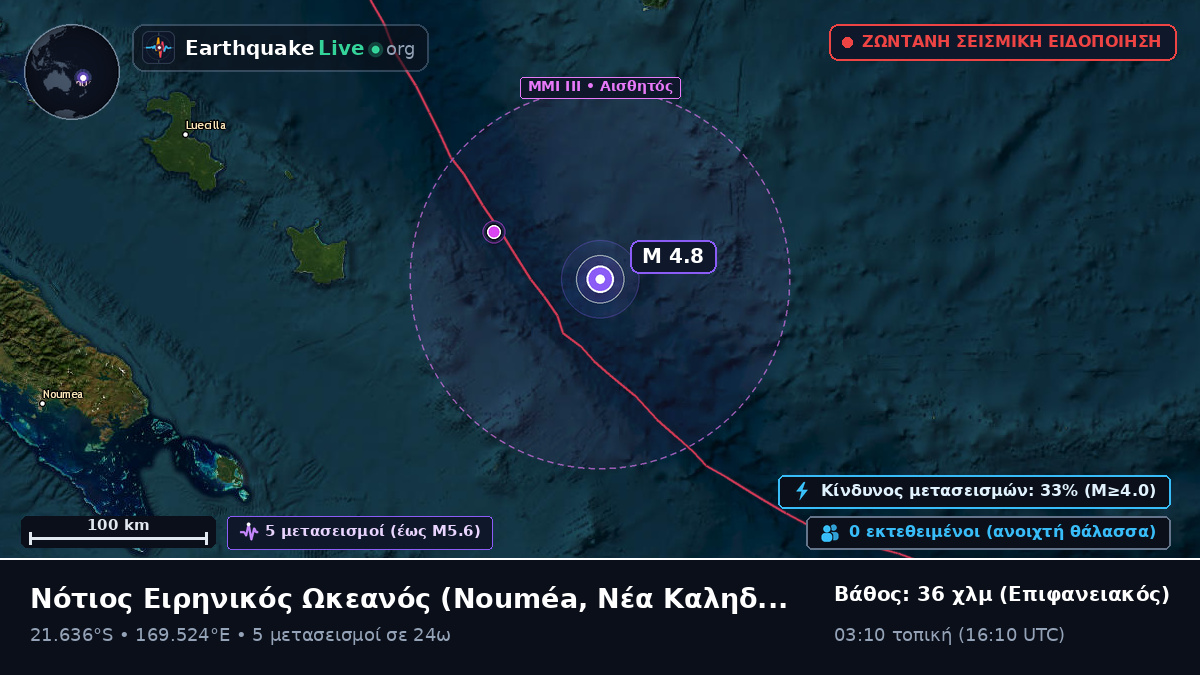 Νότιος Ειρηνικός Ωκεανός (Νέα Καληδονία)