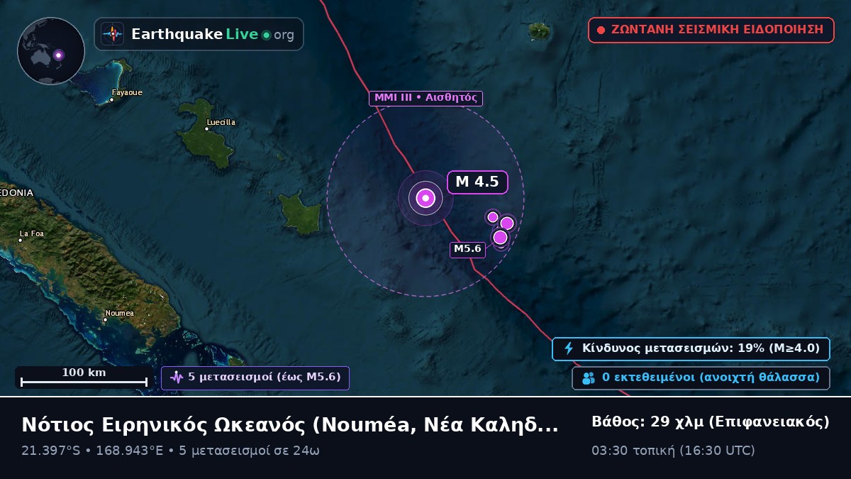 Νότιος Ειρηνικός Ωκεανός (Νέα Καληδονία)