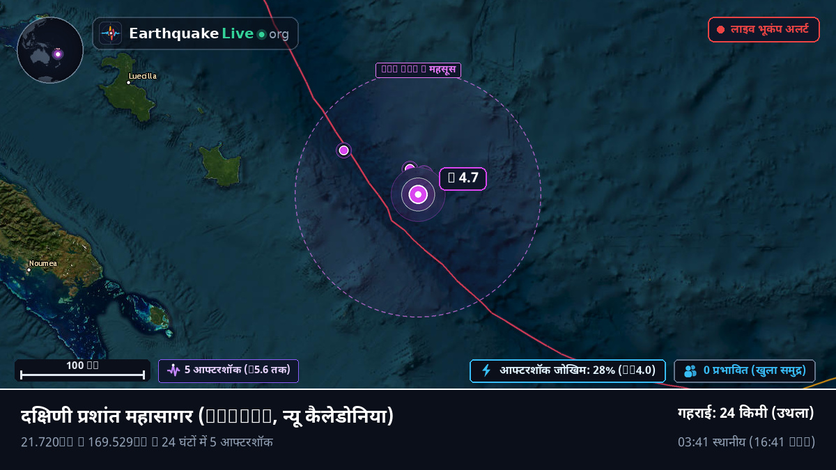 दक्षिणी प्रशांत महासागर (न्यू कैलेडोनिया)