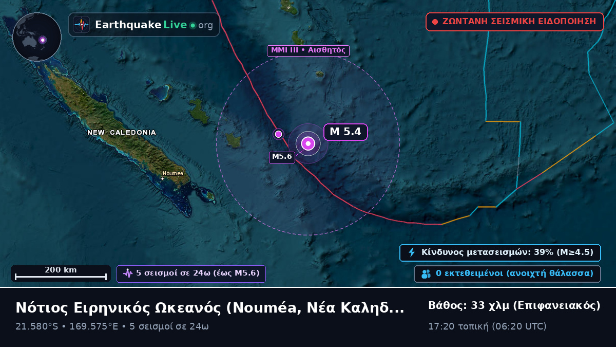 Νότιος Ειρηνικός Ωκεανός (Νέα Καληδονία)