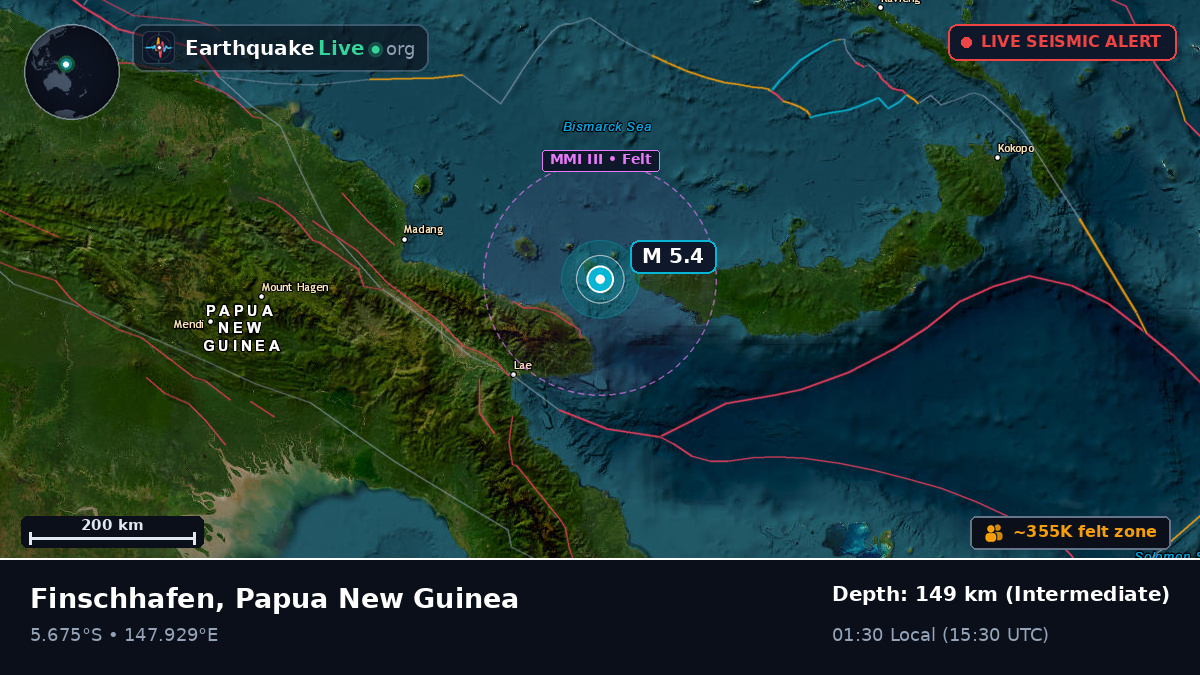 Off the coast of Lae, Papua New Guinea