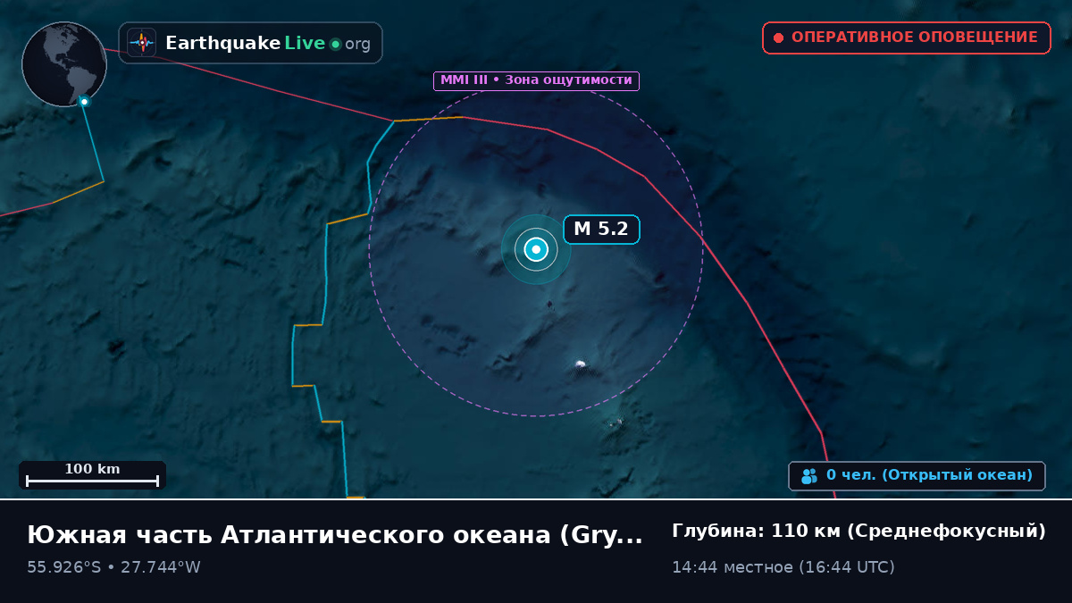 Южная часть Атлантического океана (South Georgia and the Islands)