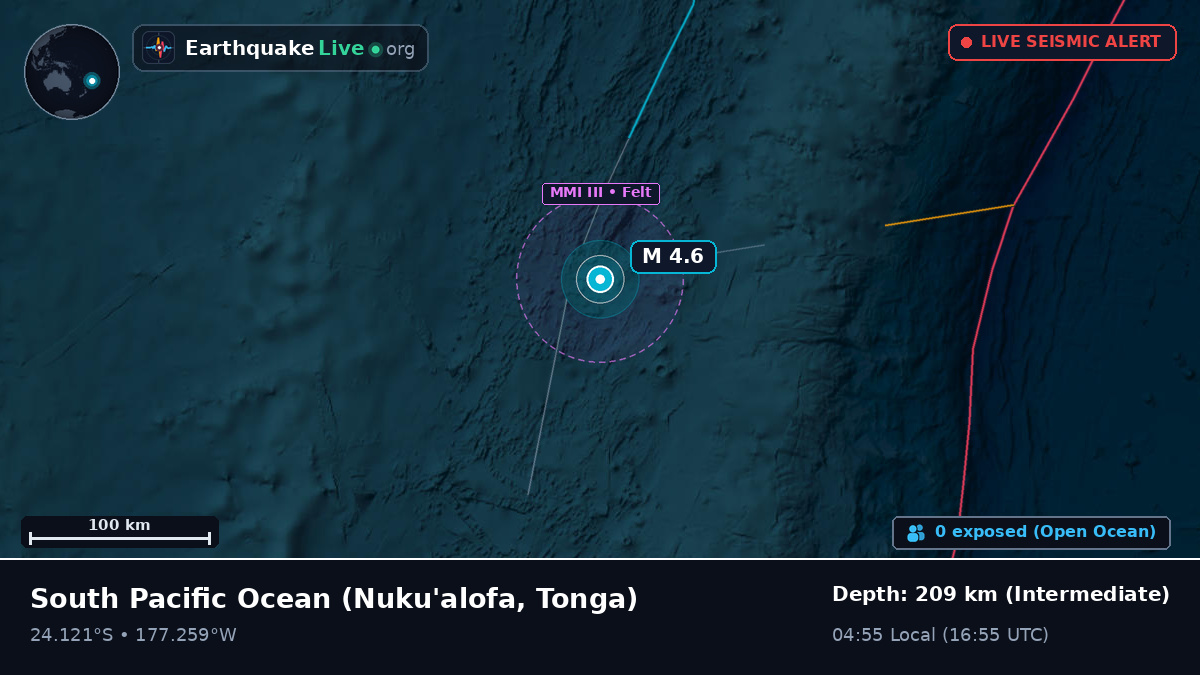 South Pacific Ocean (Tonga)