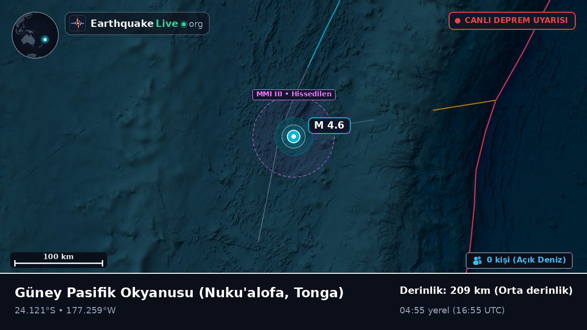 Güney Pasifik Okyanusu (Tonga)