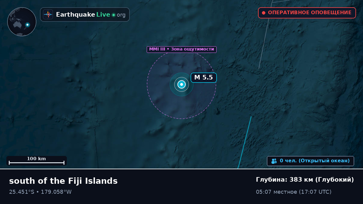 Южная часть Тихого океана (Kermadec Islands)