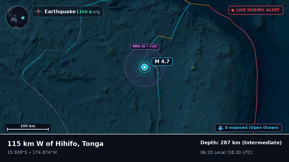 South Pacific Ocean (Tonga)