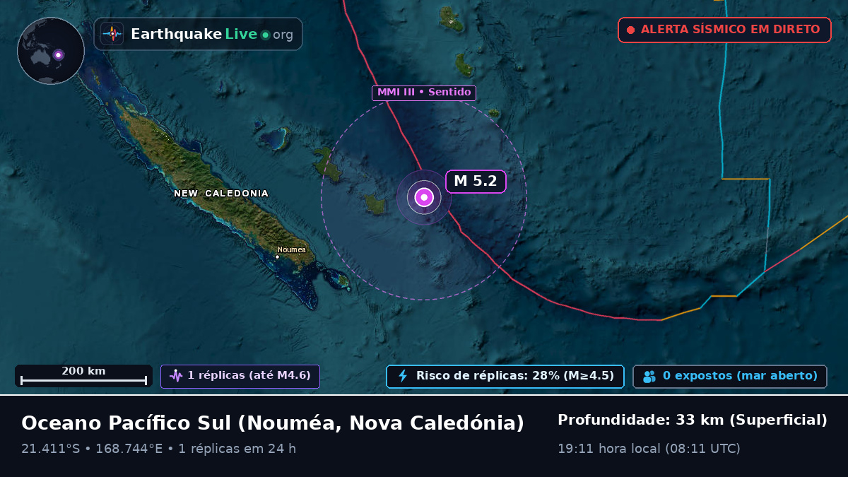 Oceano Pacífico Sul (Nova Caledónia)